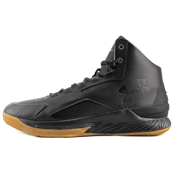 Under Armour Curry 1 Anti Slip Wear Resistant Mid Top Basketball Shoes Men's Black 1296616-001