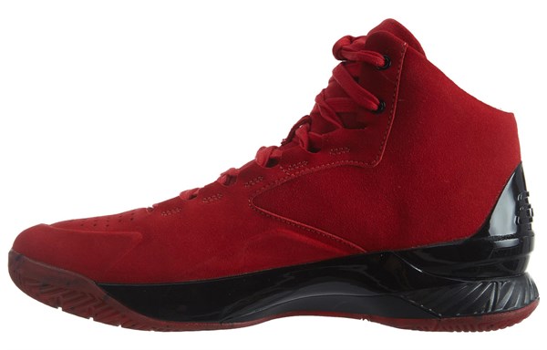 Under Armour Curry 1 Lux Mid Sde Red/Black Red 1296617-600