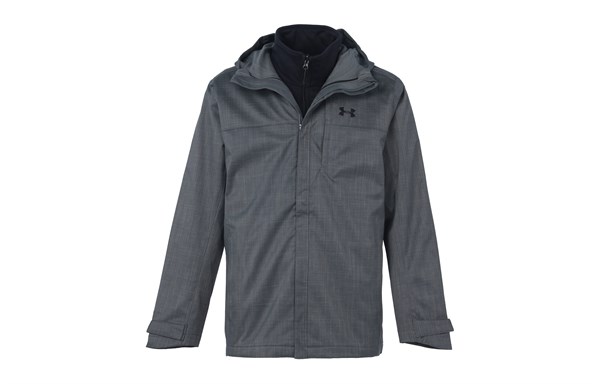 Under Armour Outdoor Hiking Water Resistant Windproof Breathable Water Repellent Windbreaker Jacket Men's Gray 1300663-012