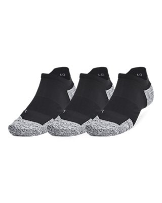UA ArmourDry®Unisex Run Cushion 3-Pack No Show Socks 1387044-001