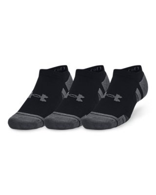 UA Performance CottonUnisex 3-Pack No Show Socks 1379526-001