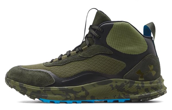 Under Armour Running Shoes Men Mid-Top Green 3024759-300
