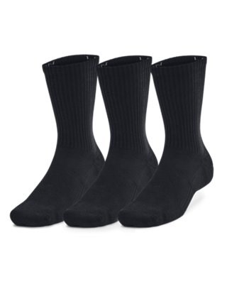 UA Training CottonUnisex 3-Pack Crew Socks 1386311-001