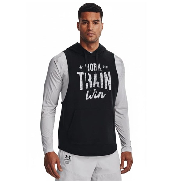 Жилет UA Rival Fleece WTW Sleeveless Hoodie 1370353-001-1