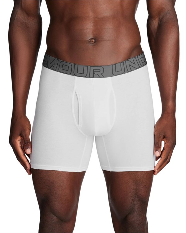 Under Armour Трусы (3 шт) UA PERFORMANCE COTTON - SOLID 6" 3PK 1383889-100-lst