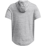 Under Armour Project Rock Terry Short Sleeve Hoodie Sweatshirt Men's Gray Medium Size Heather 1387447-011