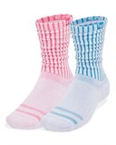UA Sportstyle Cotton ScrunchUnisex 2-Pack Crew Socks 1390129-452
