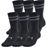 UA EssentialUnisex 6-Pack Crew Socks 1387058-101
